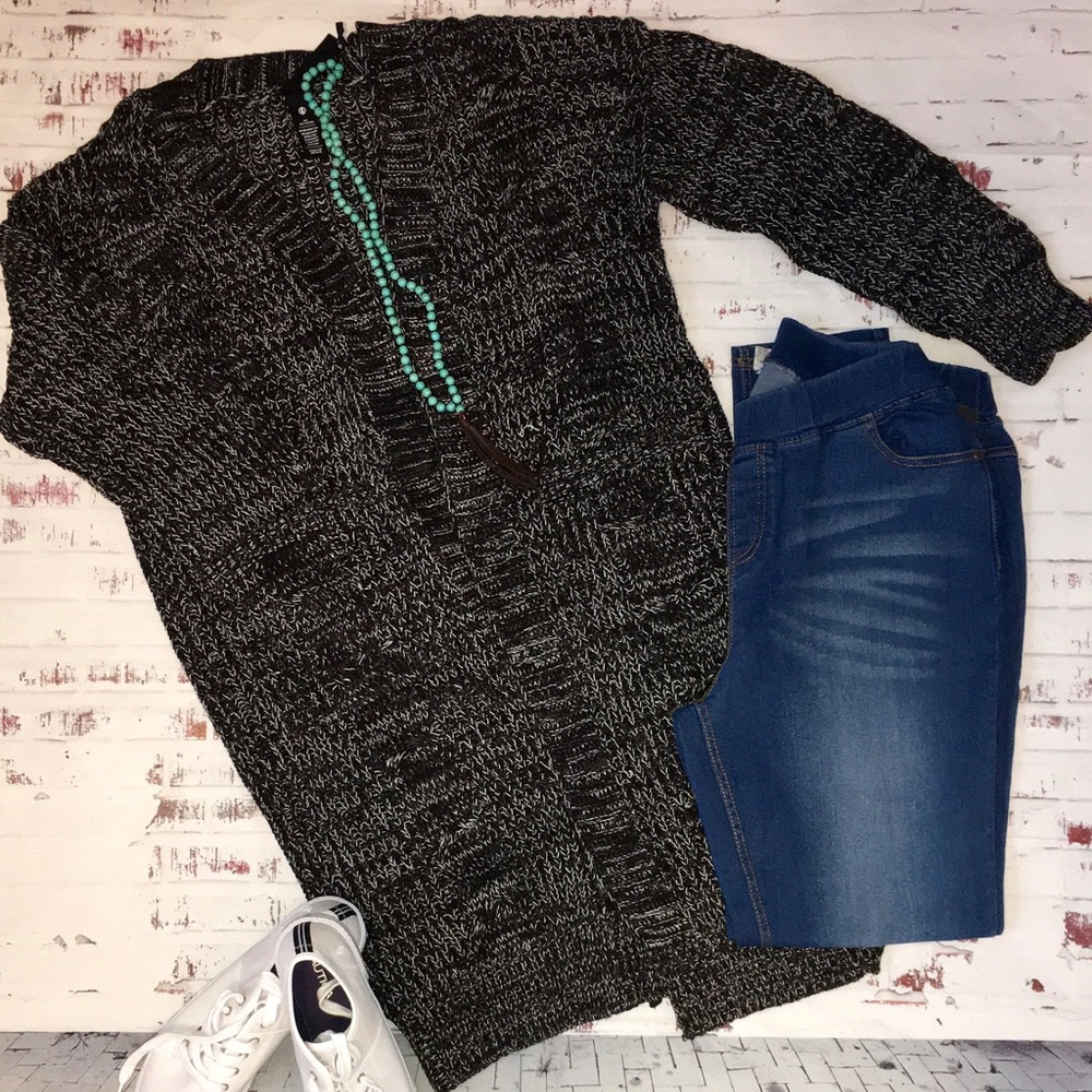 Dreamy Duster Black Cardigan